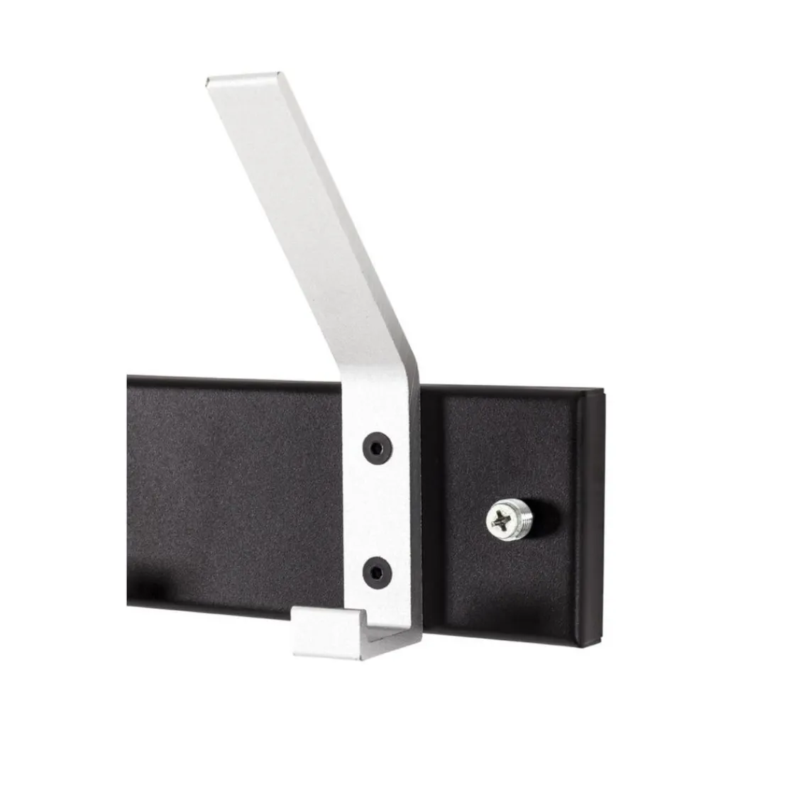 3S. x Home Patère murale en Métal laqué Noir avec 7 crochets en Aluminium Hot