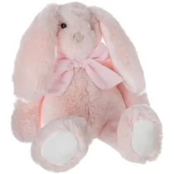 3S. x Home Peluche Lapin noeud H35 rose