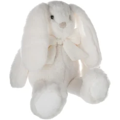 3S. x Home Peluche Lapin noeud H35 rose