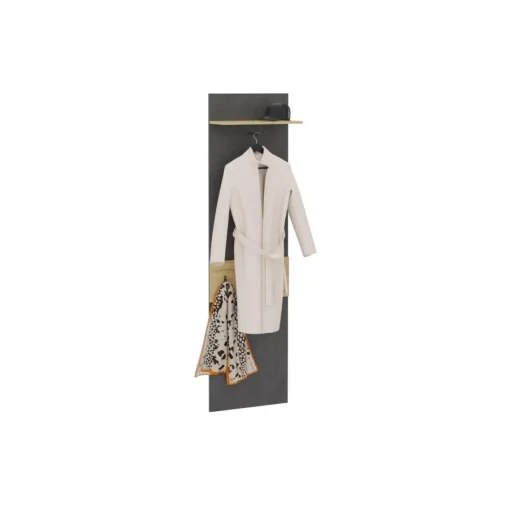 3S. x Home Penderie murale 1 etagère 3 crochets VERONA 3 Clearance