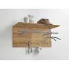 3S. x Home Penderie murale avec tringle et 4 crochets SPOT Sale