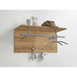 3S. x Home Penderie murale avec tringle et 4 crochets SPOT Sale