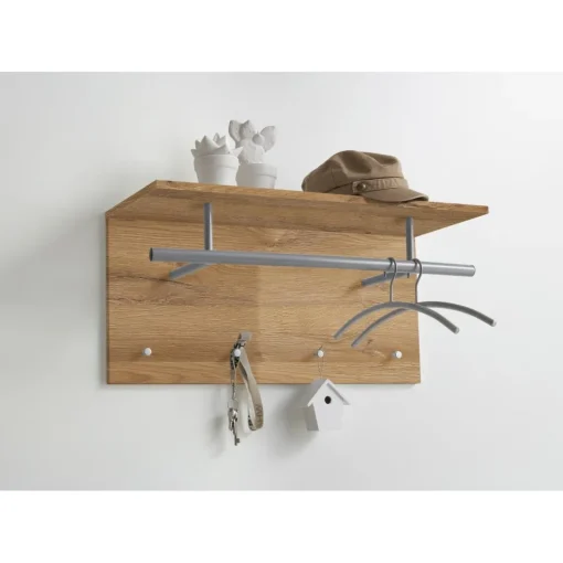 3S. x Home Penderie murale avec tringle et 4 crochets SPOT Sale