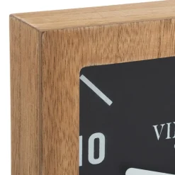 3S. x Home Pendule à poser Silence en panneau de bois MDF