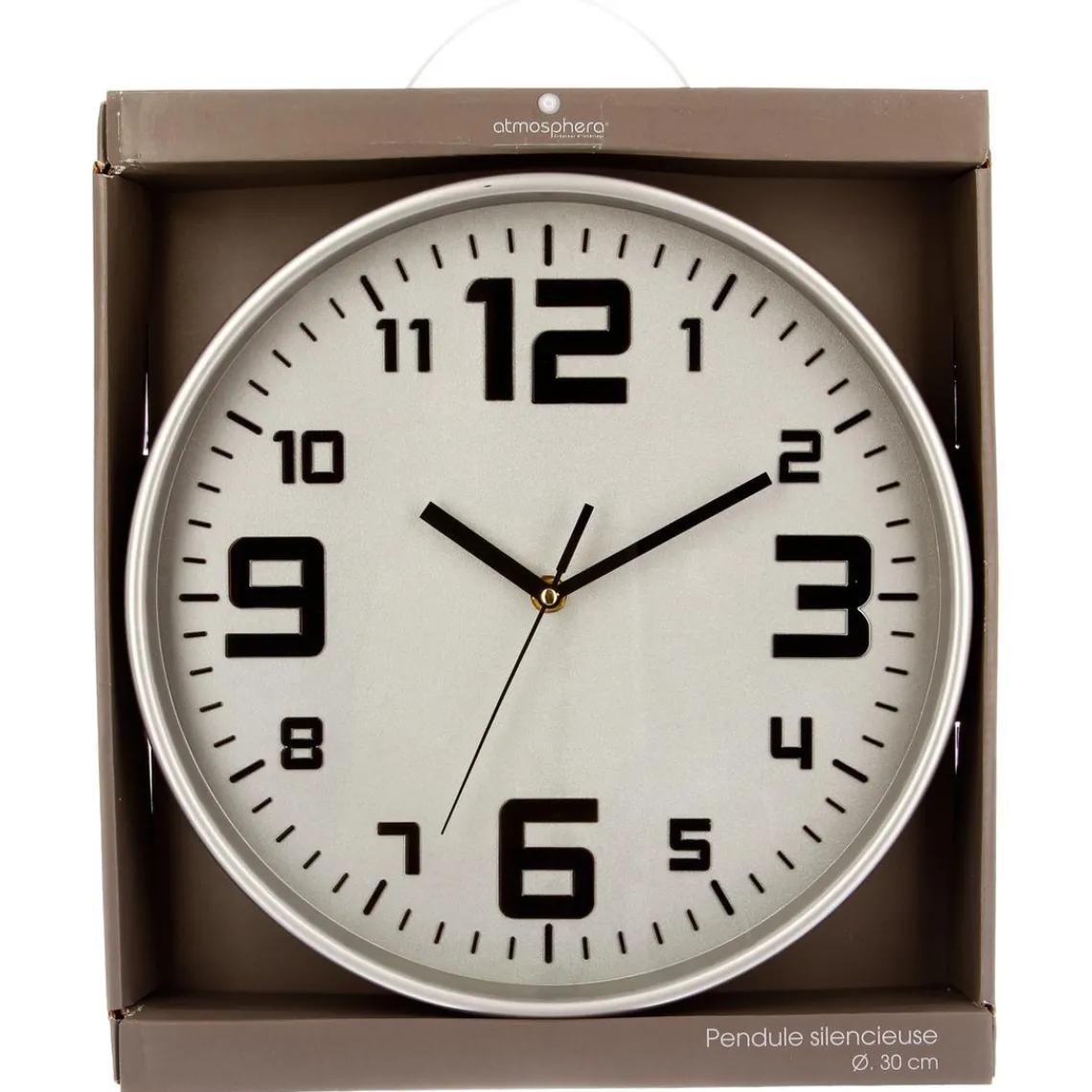 3S. x Home Pendule argent D30 Outlet