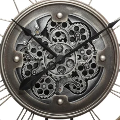 3S. x Home Pendule mécanique Lana en Bois / Métal D90 Clearance