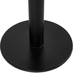 ALTEREGO Petite table à diner 'BASTILLE' ronde en bois finition naturelle et fonte noire Online