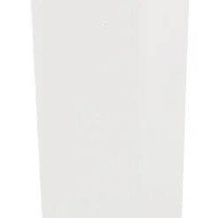 ALTEREGO Petite table à diner carrée 'REGIS' en bois finition naturelle et fonte blanche