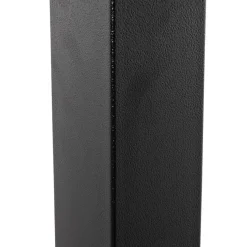 ALTEREGO Petite table à diner carrée 'REGIS' en bois finition naturelle et fonte noire Best