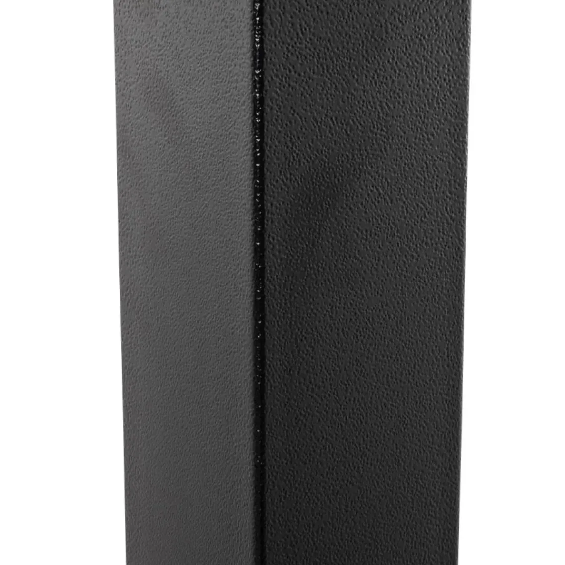 ALTEREGO Petite table à diner carrée 'REGIS' en bois finition naturelle et fonte noire Best