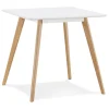 ALTEREGO Petite table à diner 'GENIUS' en bois finiton blanche Hot