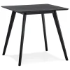 ALTEREGO Petite table à diner 'GENIUS' finiton noire Clearance