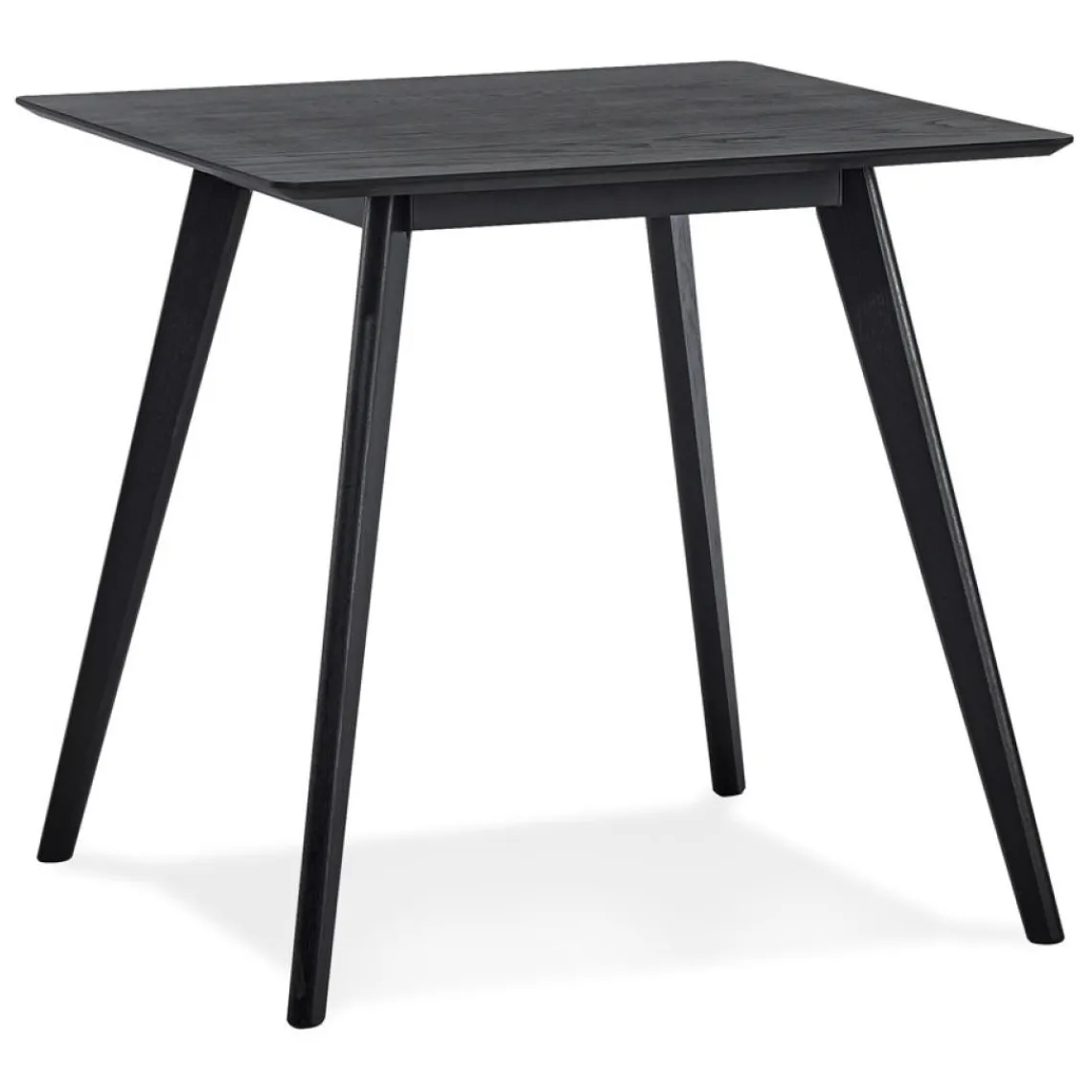 ALTEREGO Petite table à diner 'GENIUS' finiton noire Clearance