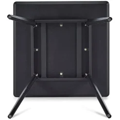 ALTEREGO Petite table à diner 'GENIUS' finiton noire Clearance