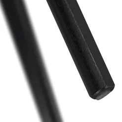 ALTEREGO Petite table à diner 'GENIUS' finiton noire Clearance