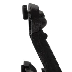 ALTEREGO Petite table bistrot ronde 'MARAY' style rustique en pierre blanche effet marbre et métal noir Online