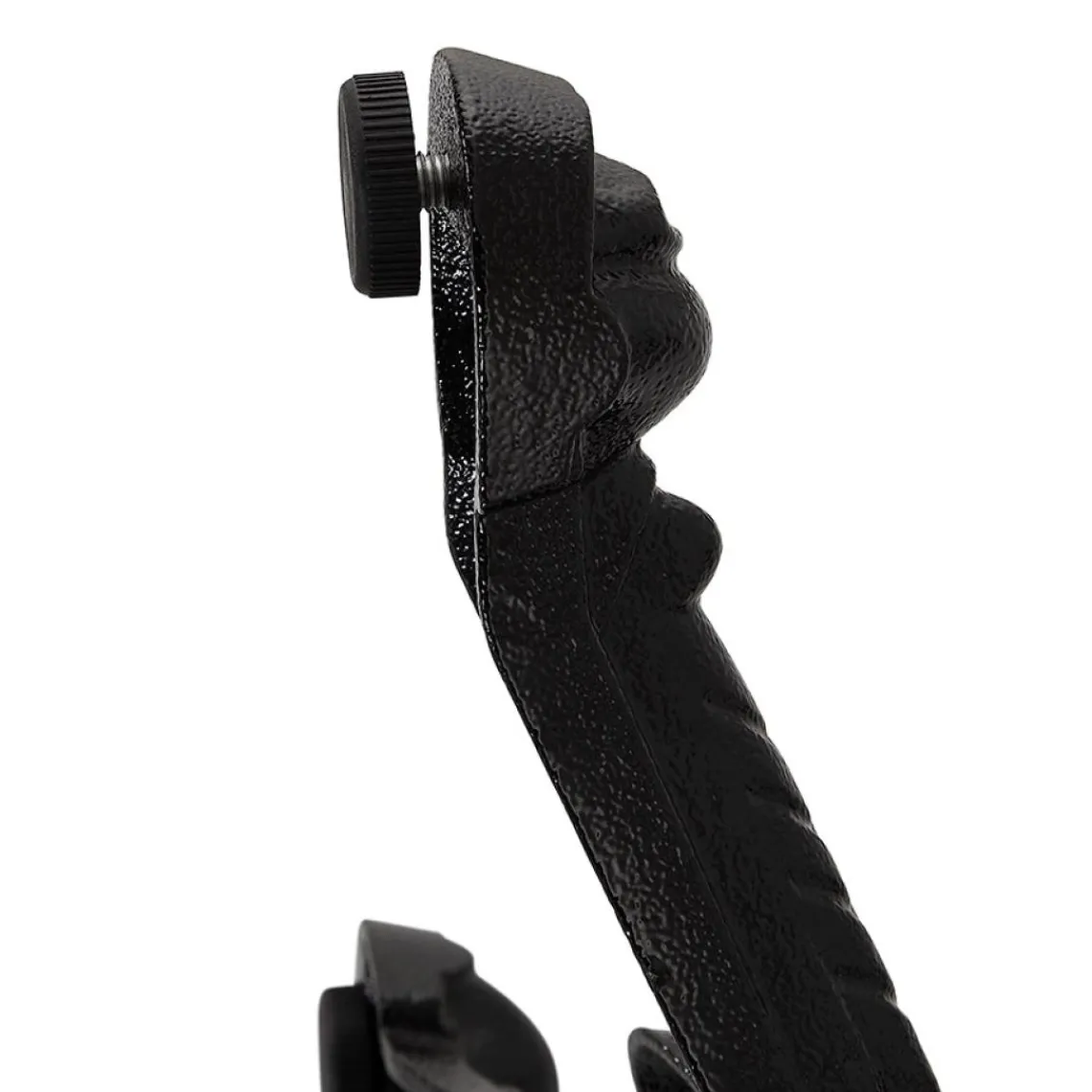 ALTEREGO Petite table bistrot ronde 'MARAY' style rustique en pierre blanche effet marbre et métal noir Online