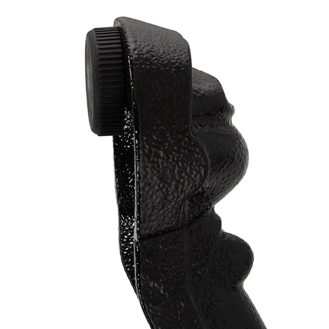 ALTEREGO Petite table bistrot ronde 'MARAY' style rustique en pierre blanche effet marbre et métal noir Online