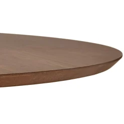 ALTEREGO Petite table de bureau ou à diner ronde 'CHEF' en bois finition Noyer Online