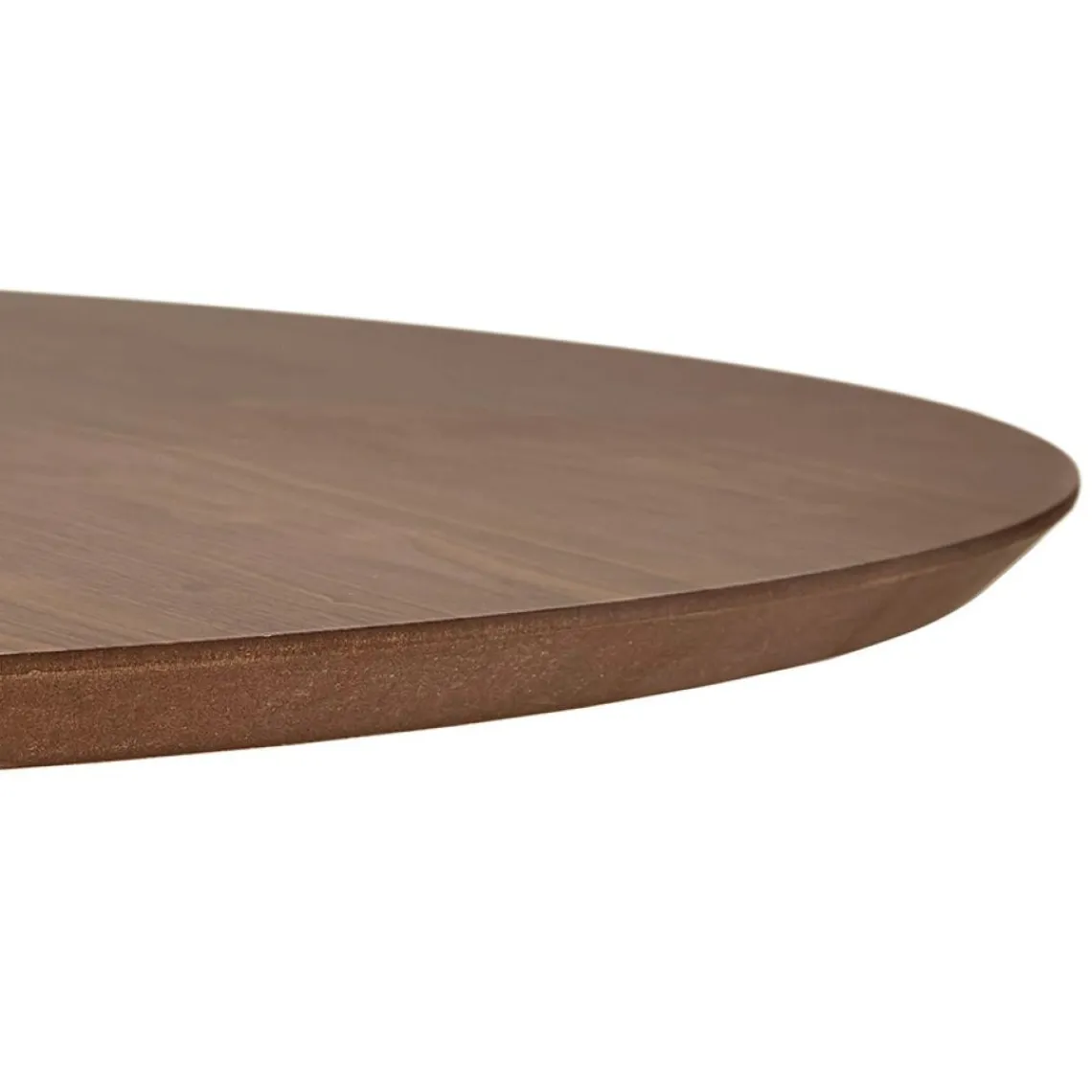 ALTEREGO Petite table de bureau ou à diner ronde 'CHEF' en bois finition Noyer Online