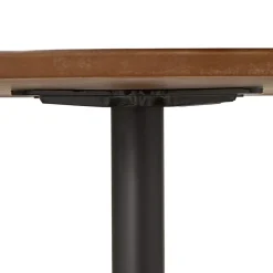 ALTEREGO Petite table de bureau ou à diner ronde 'CHEF' en bois finition Noyer Online