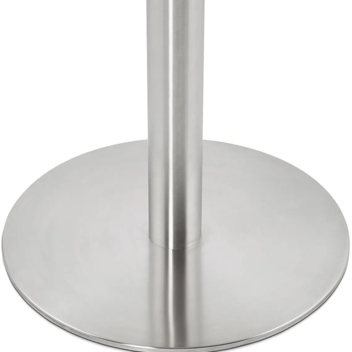 ALTEREGO Petite table de bureau ou à diner ronde 'DALLAS' blanche