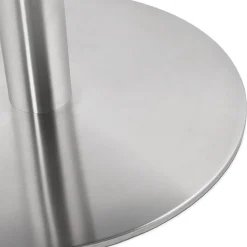 ALTEREGO Petite table de bureau ou à diner ronde 'DALLAS' blanche