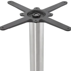 ALTEREGO Petite table de bureau ou à diner ronde 'DALLAS' blanche