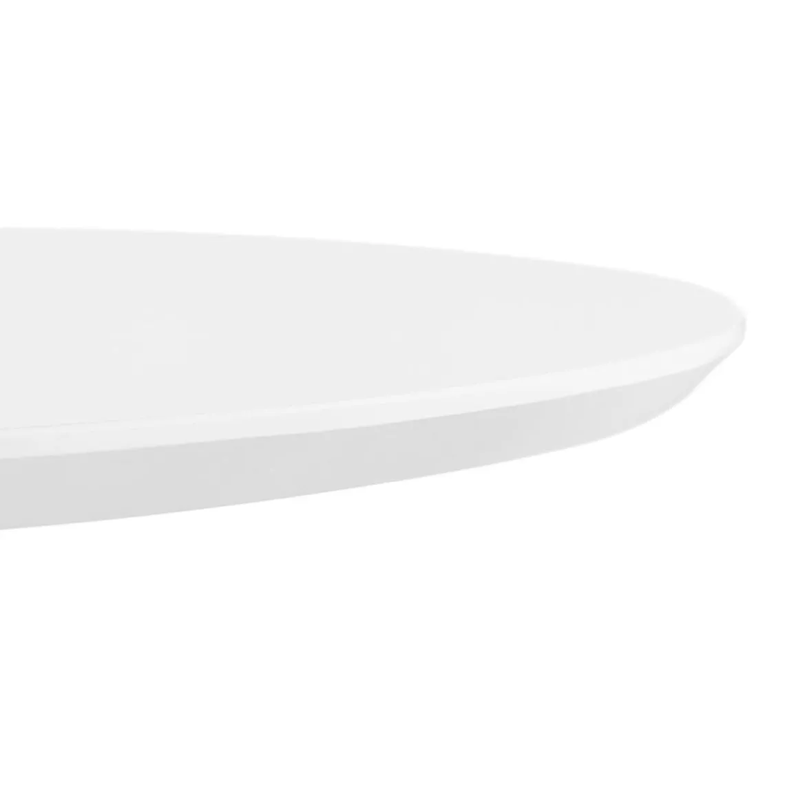 ALTEREGO Petite table de bureau ou à diner ronde 'INDIANA' blanche New