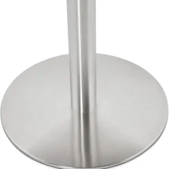 ALTEREGO Petite table de bureau ou à diner ronde 'INDIANA' blanche New