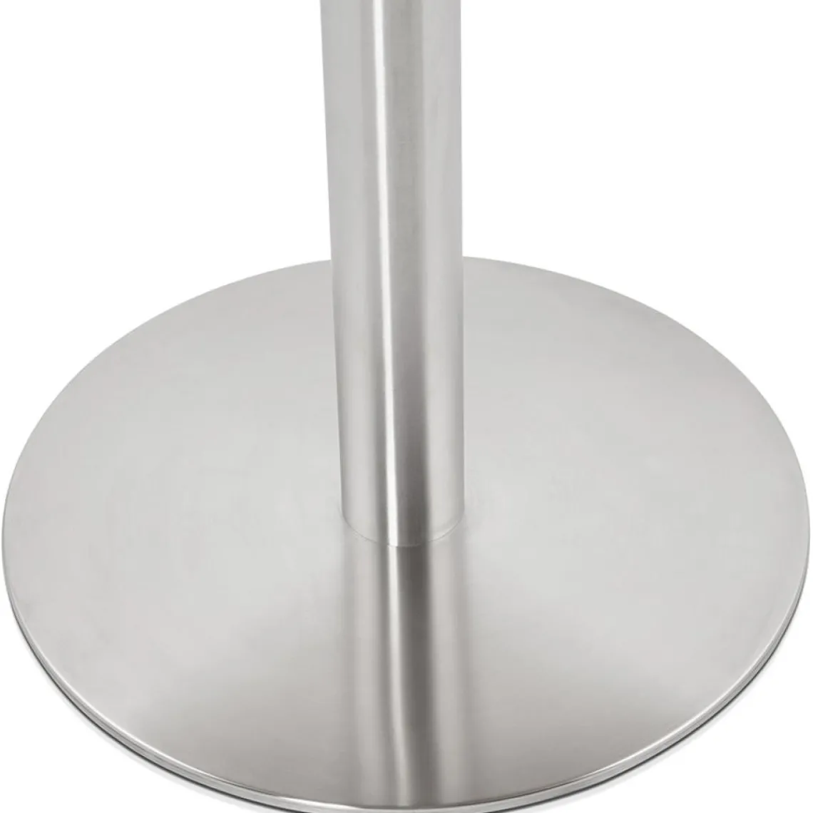 ALTEREGO Petite table de bureau ou à diner ronde 'INDIANA' blanche New