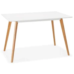 ALTEREGO Petite table ou bureau design 'MARIUS' blanche style scandinave Online