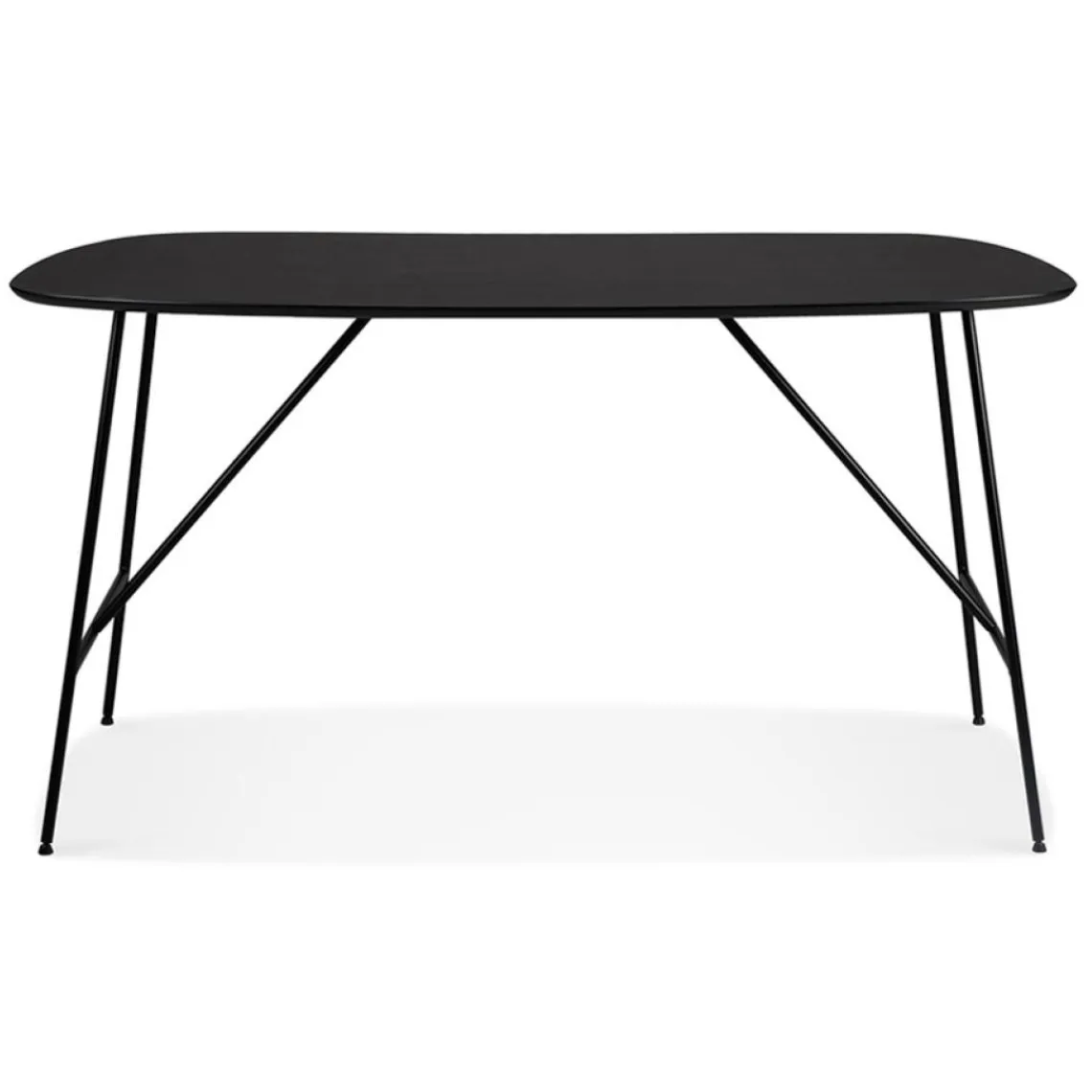 ALTEREGO Petite table ou bureau 'FIONA' en bois finition Chêne noir Online