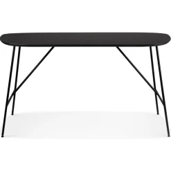ALTEREGO Petite table ou bureau 'FIONA' en bois finition Chêne noir Online