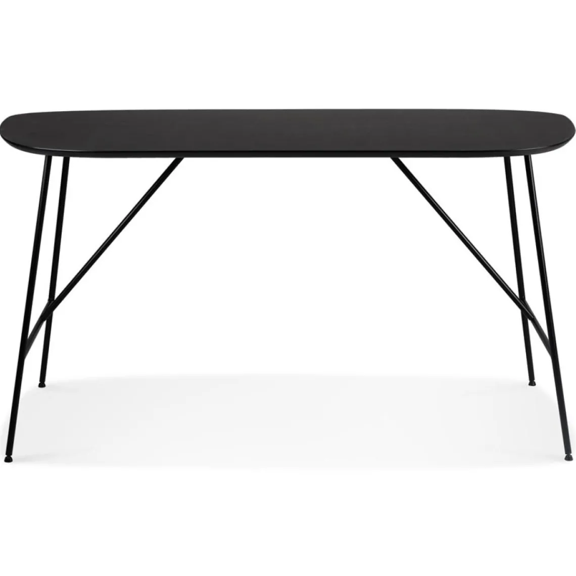 ALTEREGO Petite table ou bureau 'FIONA' en bois finition Chêne noir Online