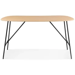 ALTEREGO Petite table ou bureau 'FIONA' en bois finition Chêne naturel Hot