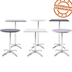 ALTEREGO Pied de table 'CHIKO' en métal chromé pour intérieur et extérieur Sale