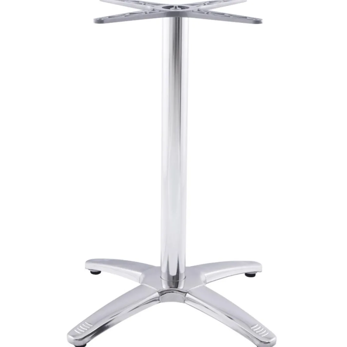 ALTEREGO Pied de table 'CHIKO' en métal chromé pour intérieur et extérieur Sale