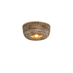 Good & Mojo Plafonnier Barbados bambou abat-jour demi-rond naturel-marron Clearance