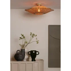 Good & Mojo Plafonnier Madura bambou abat-jour naturel marron Clearance