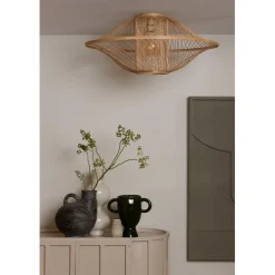 Good & Mojo Plafonnier Maui bambou abat-jour naturel Discount