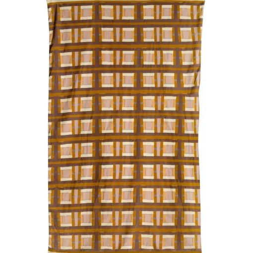 Maison Vivaraise Plaid imprimé Taho 135 x 200 Cuivre New