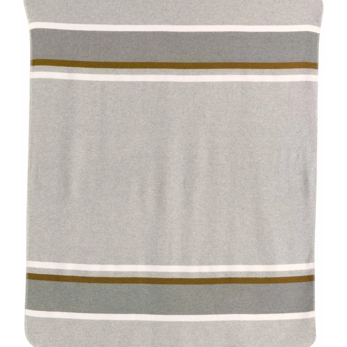 Maison Vivaraise Plaid jacquard recyclé Gioia Perle 140 x 185 Gris perle Clearance