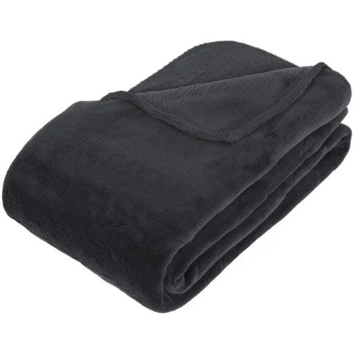 3S. x Home Plaid Kiesa 230x180cm - Gris Anthracite