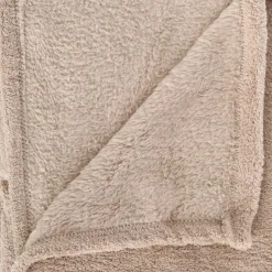 3S. x Home Plaid Kiesa 230x180cm - Taupe Clearance