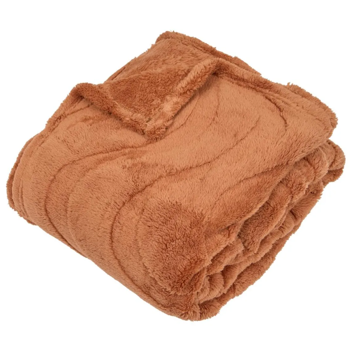 3S. x Home Plaid Opal 170x130cm - Terracotta