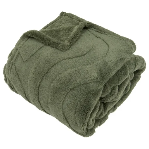 3S. x Home Plaid Opal 170x130cm - Vert Hot