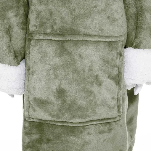 3S. x Home Plaid Poncho Enfant Capuche Dino Hot