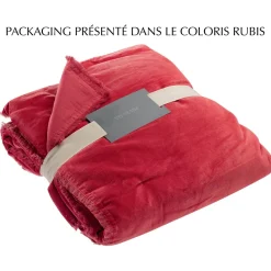 Maison Vivaraise Plaid uni Fara Bronze