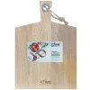 3S. x Home Planche à découper rectangulaire + poignée L en bois Outlet